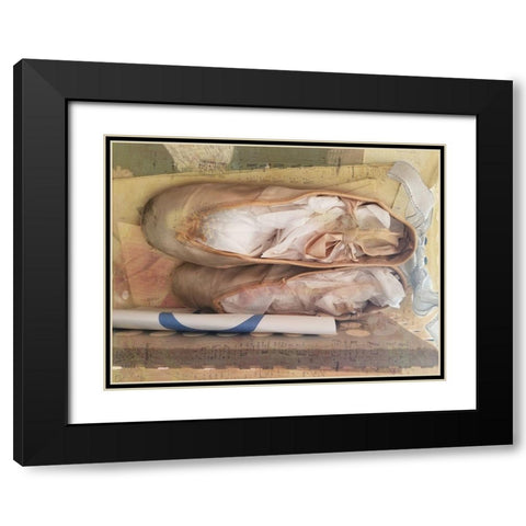 Ballerina Black Modern Wood Framed Art Print with Double Matting by Phillip, Jamie