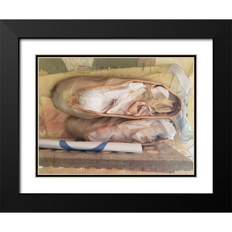 Ballerina Black Modern Wood Framed Art Print with Double Matting by Phillip, Jamie