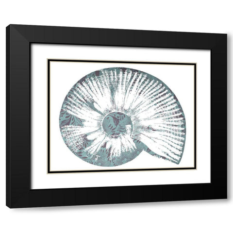 Sea Shell Black Modern Wood Framed Art Print with Double Matting by Phillip, Jamie