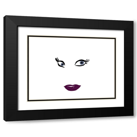 Beautiful Girl 2 Black Modern Wood Framed Art Print with Double Matting by Phillip, Jamie