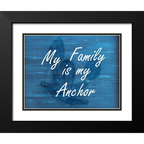 Coastal Family Black Modern Wood Framed Art Print with Double Matting by Phillip, Jamie
