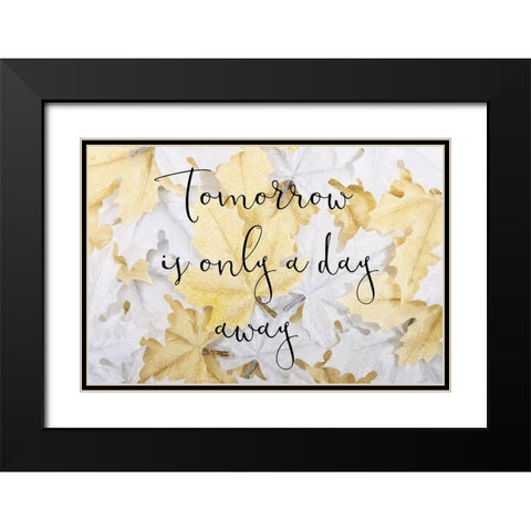 Tomorrow Black Modern Wood Framed Art Print with Double Matting by Phillip, Jamie