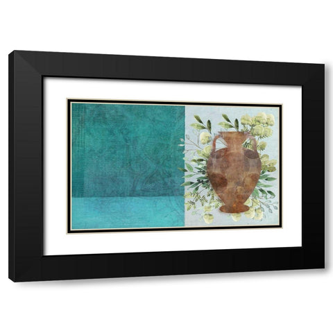 Abstract Vase Black Modern Wood Framed Art Print with Double Matting by Phillip, Jamie