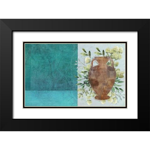 Abstract Vase Black Modern Wood Framed Art Print with Double Matting by Phillip, Jamie