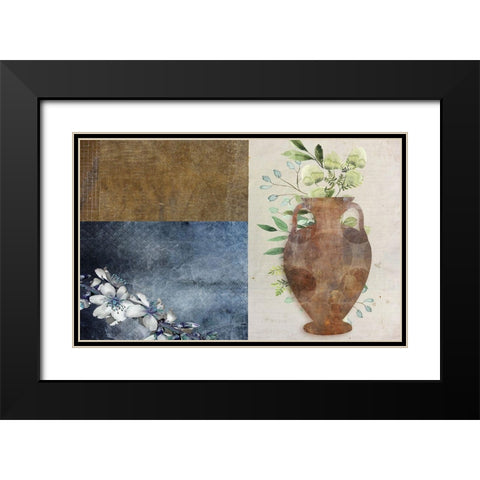 Abstract Vase 2 Black Modern Wood Framed Art Print with Double Matting by Phillip, Jamie