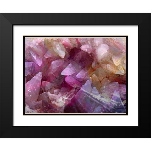 Colored Crystal Black Modern Wood Framed Art Print with Double Matting by Phillip, Jamie