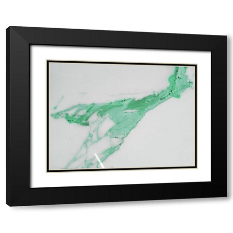 Tribe Aqua Black Modern Wood Framed Art Print with Double Matting by Phillip, Jamie