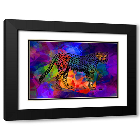 Big Cat 2 Black Modern Wood Framed Art Print with Double Matting by Phillip, Jamie