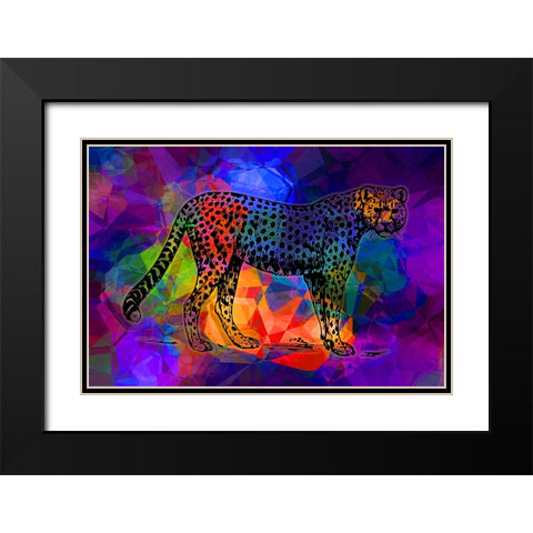 Big Cat 2 Black Modern Wood Framed Art Print with Double Matting by Phillip, Jamie