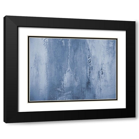 Blue Caribbean Paint Black Modern Wood Framed Art Print with Double Matting by Phillip, Jamie