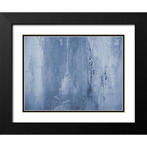 Blue Caribbean Paint Black Modern Wood Framed Art Print with Double Matting by Phillip, Jamie