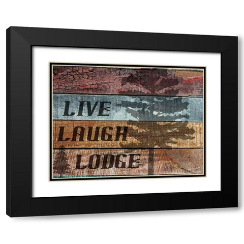 Lodge Black Modern Wood Framed Art Print with Double Matting by Phillip, Jamie