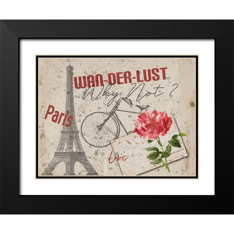 It Was In Paris 2 Black Modern Wood Framed Art Print with Double Matting by Phillip, Jamie