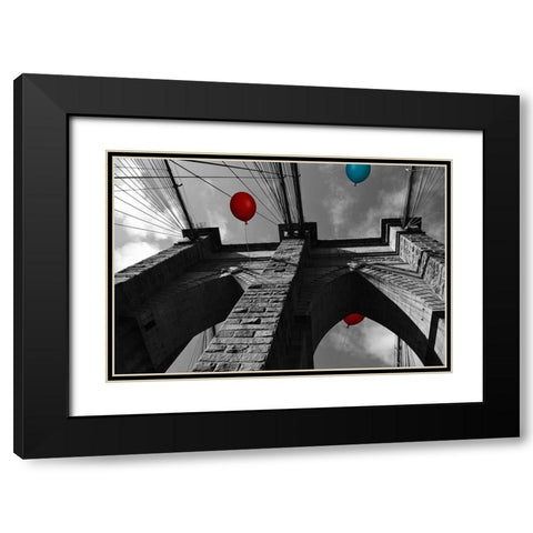 Air Lift Black Modern Wood Framed Art Print with Double Matting by Phillip, Jamie