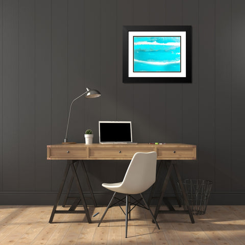 Cake Batter Ocean Black Modern Wood Framed Art Print with Double Matting by Phillip, Jamie