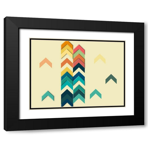 Upward Movement Black Modern Wood Framed Art Print with Double Matting by Phillip, Jamie
