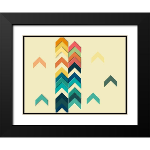 Upward Movement Black Modern Wood Framed Art Print with Double Matting by Phillip, Jamie