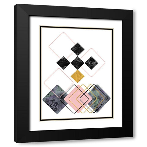 New Dimension 1 Black Modern Wood Framed Art Print with Double Matting by Phillip, Jamie