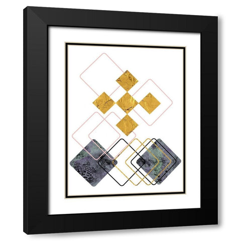 New Dimension 2 Black Modern Wood Framed Art Print with Double Matting by Phillip, Jamie