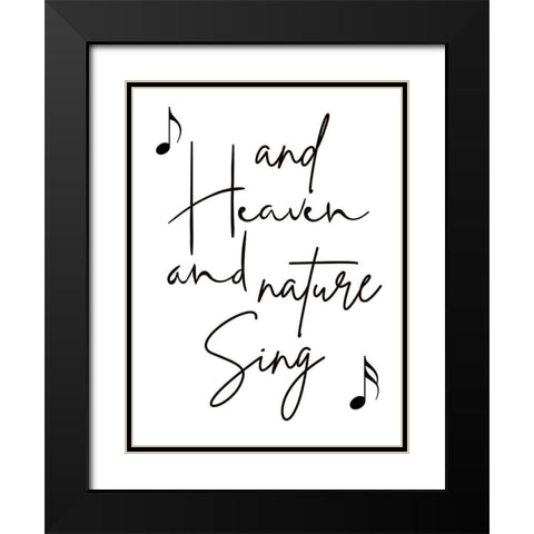Heaven and Nature Black Modern Wood Framed Art Print with Double Matting by Phillip, Jamie