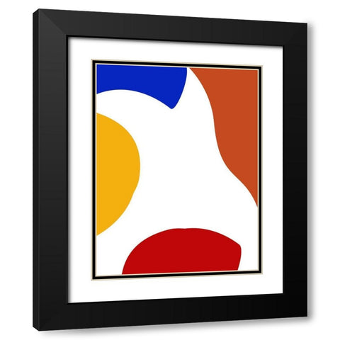 Shifting Shapes 2 Black Modern Wood Framed Art Print with Double Matting by Phillip, Jamie