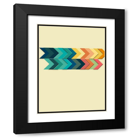 One Direction 2 Black Modern Wood Framed Art Print with Double Matting by Phillip, Jamie