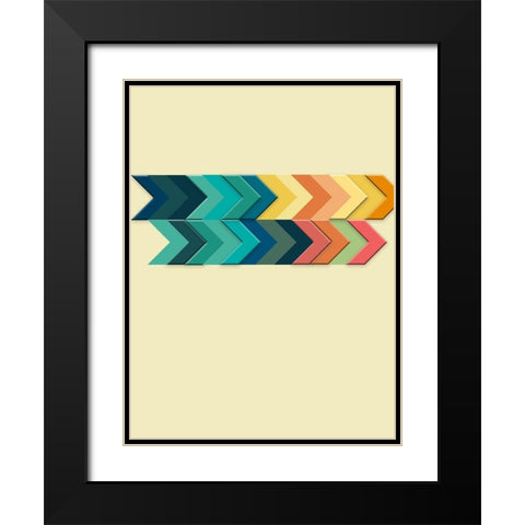 One Direction 2 Black Modern Wood Framed Art Print with Double Matting by Phillip, Jamie