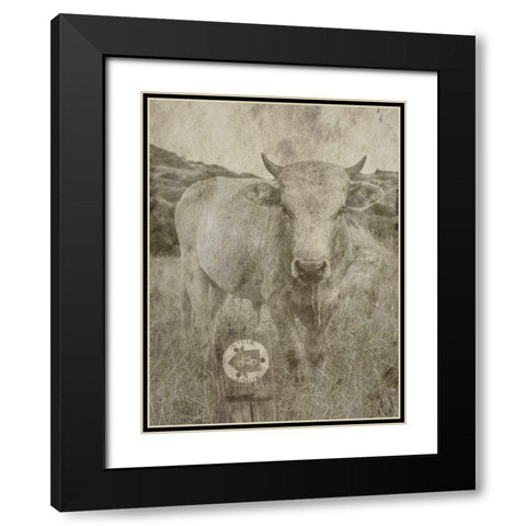 Country Farm Black Modern Wood Framed Art Print with Double Matting by Phillip, Jamie