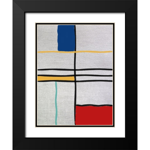 Subject Of The Matter 1 Black Modern Wood Framed Art Print with Double Matting by Phillip, Jamie