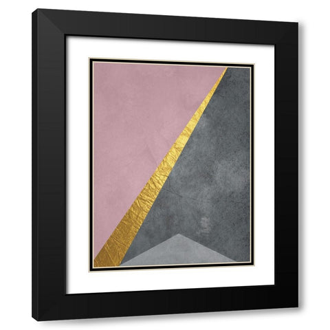 Point In Space Black Modern Wood Framed Art Print with Double Matting by Phillip, Jamie