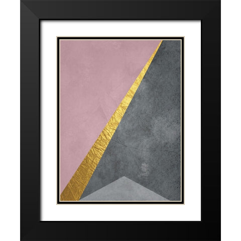 Point In Space Black Modern Wood Framed Art Print with Double Matting by Phillip, Jamie