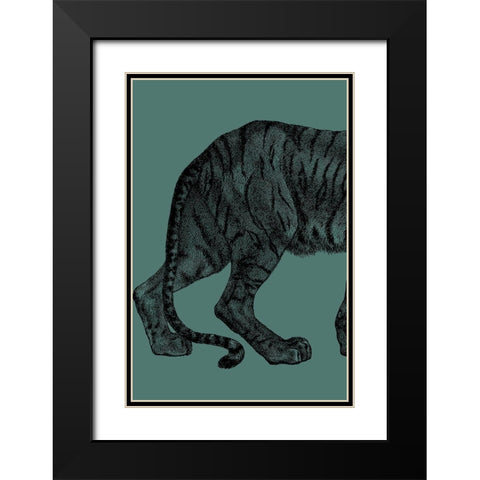 Big Cat 1 Black Modern Wood Framed Art Print with Double Matting by Phillip, Jamie