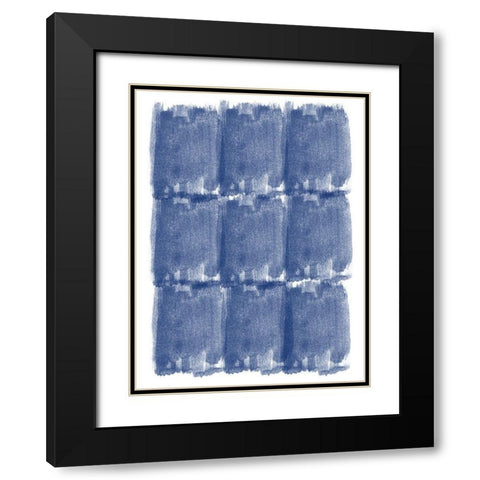 Blended Brushes Black Modern Wood Framed Art Print with Double Matting by Phillip, Jamie