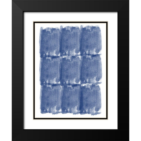 Blended Brushes Black Modern Wood Framed Art Print with Double Matting by Phillip, Jamie