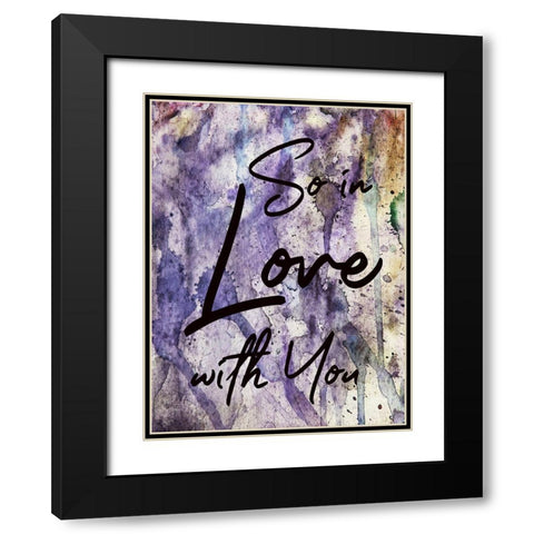 So In Love Black Modern Wood Framed Art Print with Double Matting by Phillip, Jamie