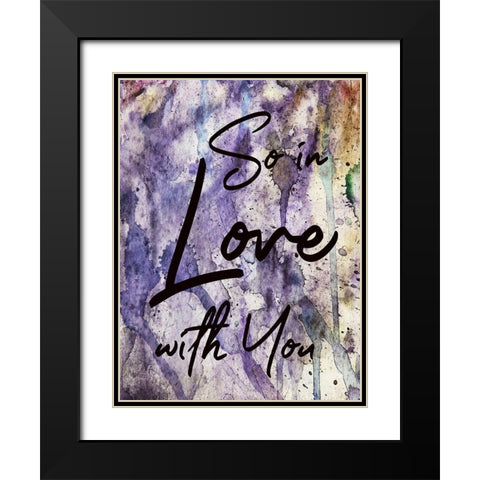 So In Love Black Modern Wood Framed Art Print with Double Matting by Phillip, Jamie