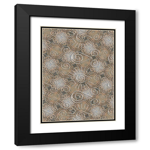Ethnic Blend Black Modern Wood Framed Art Print with Double Matting by Phillip, Jamie