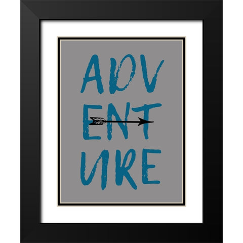 Adventure Black Modern Wood Framed Art Print with Double Matting by Phillip, Jamie