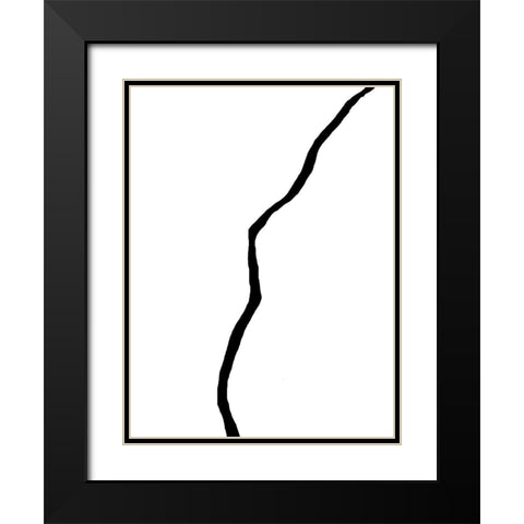 Poetry 1 Black Modern Wood Framed Art Print with Double Matting by Phillip, Jamie