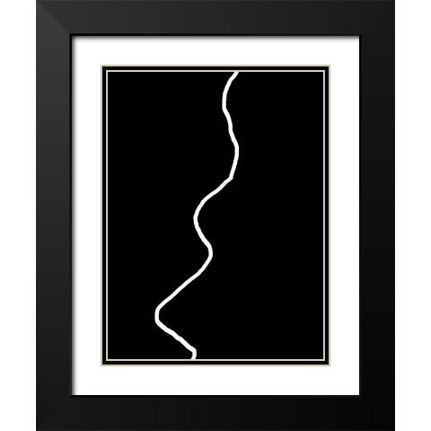 Poetry 2 Black Modern Wood Framed Art Print with Double Matting by Phillip, Jamie