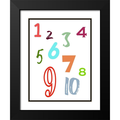 123 Black Modern Wood Framed Art Print with Double Matting by Phillip, Jamie