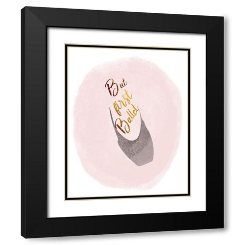 Ballet Black Modern Wood Framed Art Print with Double Matting by Phillip, Jamie