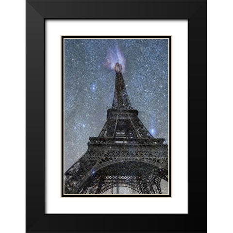 AStronomical Paris 2 Black Modern Wood Framed Art Print with Double Matting by Phillip, Jamie