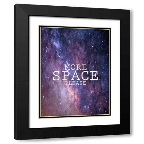 More Space Please Black Modern Wood Framed Art Print with Double Matting by Phillip, Jamie
