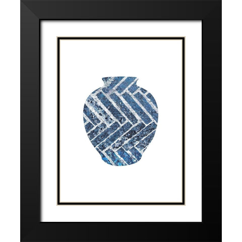 Vase Black Modern Wood Framed Art Print with Double Matting by Phillip, Jamie