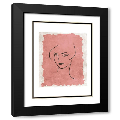 Beauty Queen Black Modern Wood Framed Art Print with Double Matting by Phillip, Jamie