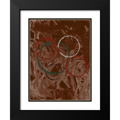 Rings Of Zambia Black Modern Wood Framed Art Print with Double Matting by Phillip, Jamie