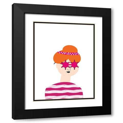 Pretty Woman 4 Black Modern Wood Framed Art Print with Double Matting by Phillip, Jamie