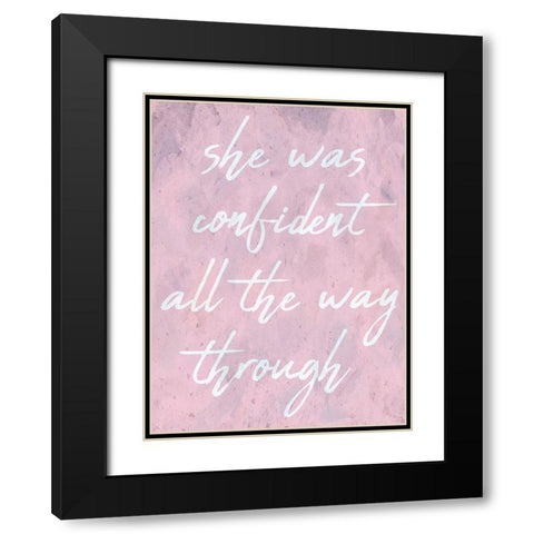 Confidence Black Modern Wood Framed Art Print with Double Matting by Phillip, Jamie