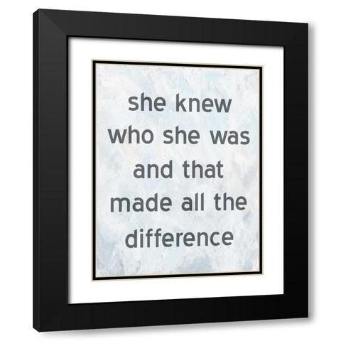 Know Yourself Black Modern Wood Framed Art Print with Double Matting by Phillip, Jamie